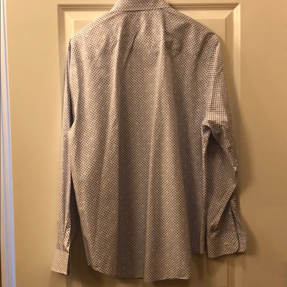 Perry Ellis Roman numeral dress shirt. XL - Picture 5 of 7